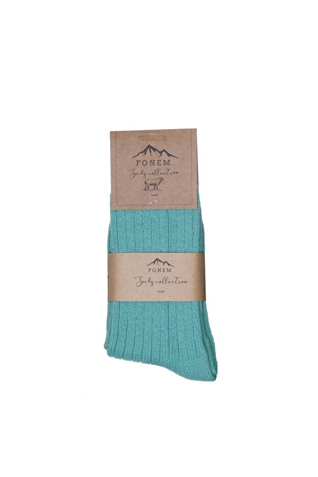 Women's Lycra Derby Wool Socks Fo 8004 Light Green
