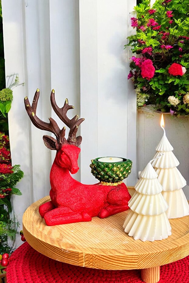 Yılbaşı Geyik Mumluk - 4