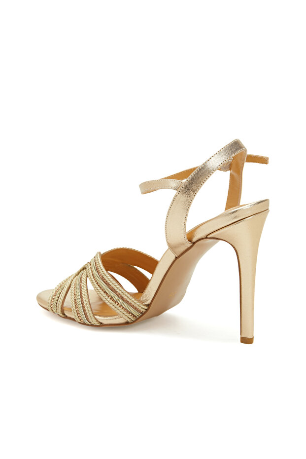 Gold Kadın Deri Sandalet - 3