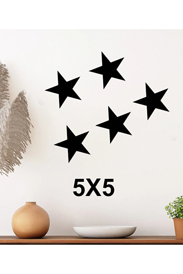 Ahşap Kelebek , Kalp Ve Yıldız Üç Şirin Ahşap MDF Ürünü Bir Arada (5+5+5) 15 Parça Set - 4