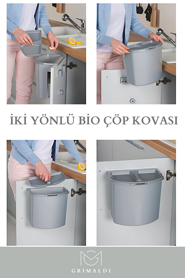 BİO ASKILI ÇÖP KOVASI 7 LT - 2