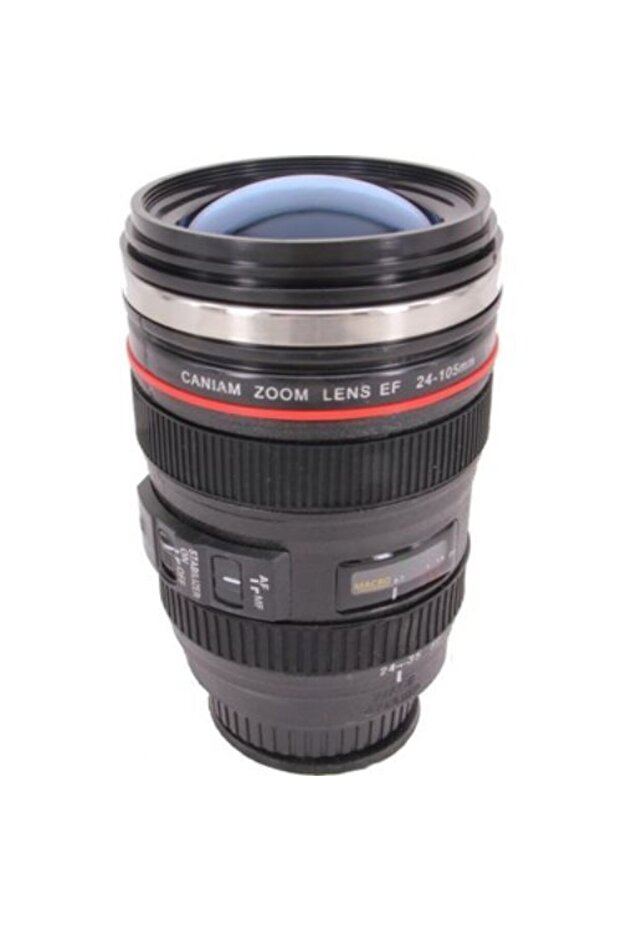 Glass Lid Camera Lens Objective Look Thermos Mug Cup 15cm*8cm