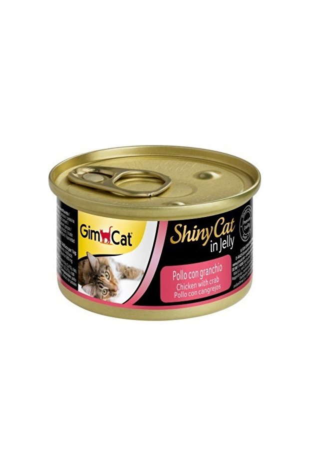 Shiny Cat in Jelly Tavuklu ve Yengeçli Yetişkin Kedi Konservesi 70 Gr ( 24 ADET ) - 2