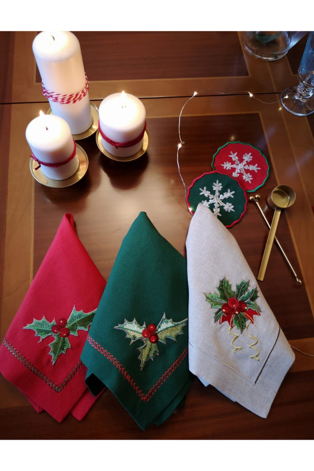 Yılbaşı Kumaş Peçete - 2