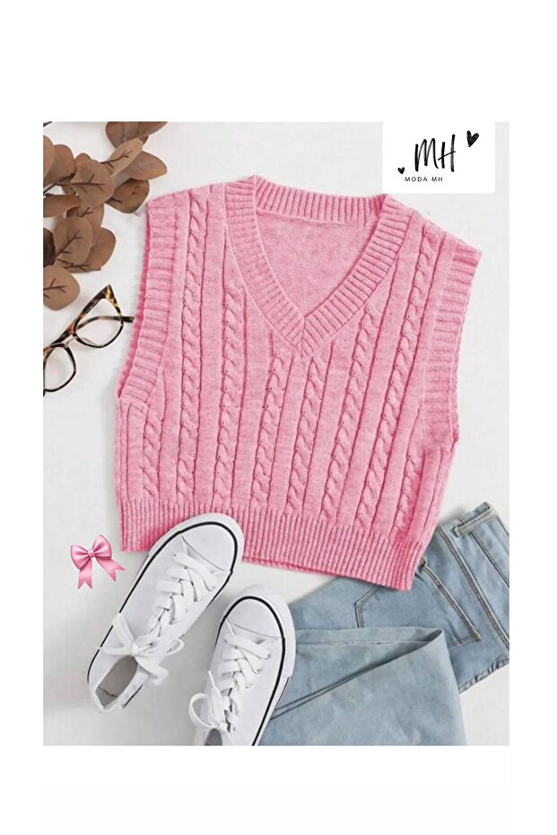 MODA MH Saçörgü Süveter - 1