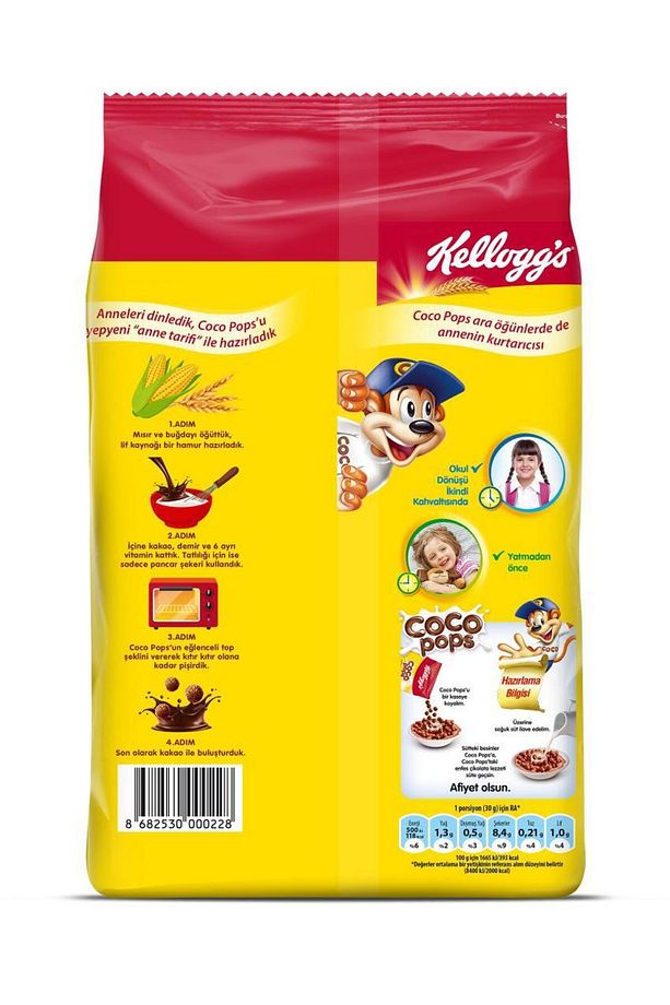 Coco Pops Topları 450 gr X 12 Adet, Lif, Demir Ve 7 Vitamin Içerir - 5