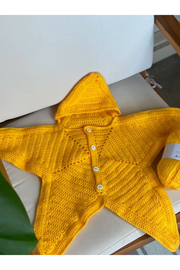 El Örgüsü Süngerbob & Patrick Yıldız Bebek Tulum ve Şort Seti - Şirin ve Renkli - 4