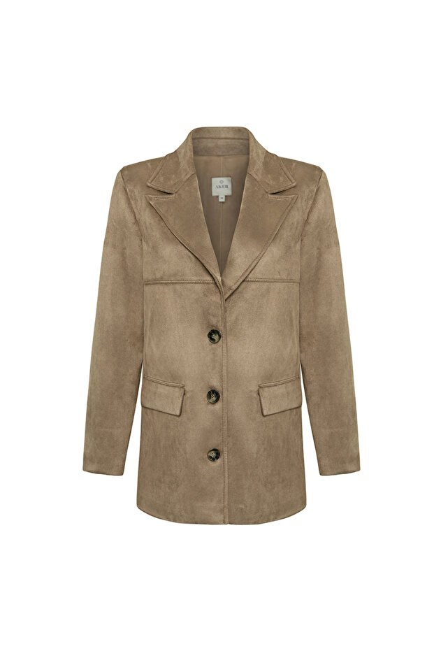 Mink Suede Classic Jacket - 1