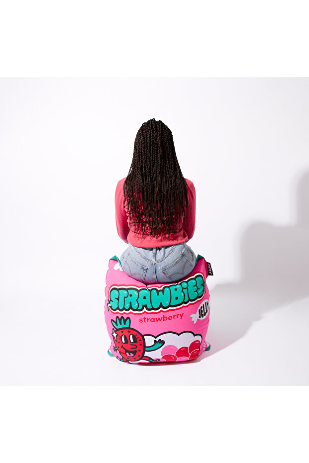Dev Şişme Minder - Strawbies - 3