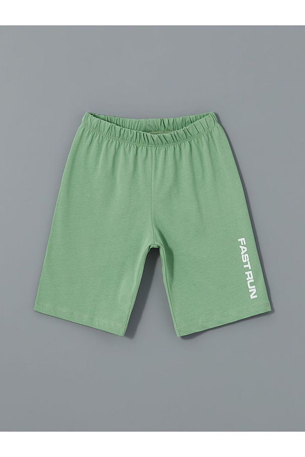LCW Kids Bisiklet Yaka Erkek Çocuk Şortlu Pijama Takımı - 4