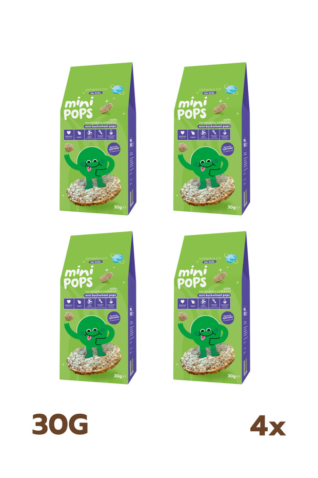 30G Mini Pops Snack Buckwheat Pops - 4 عبوات - 1