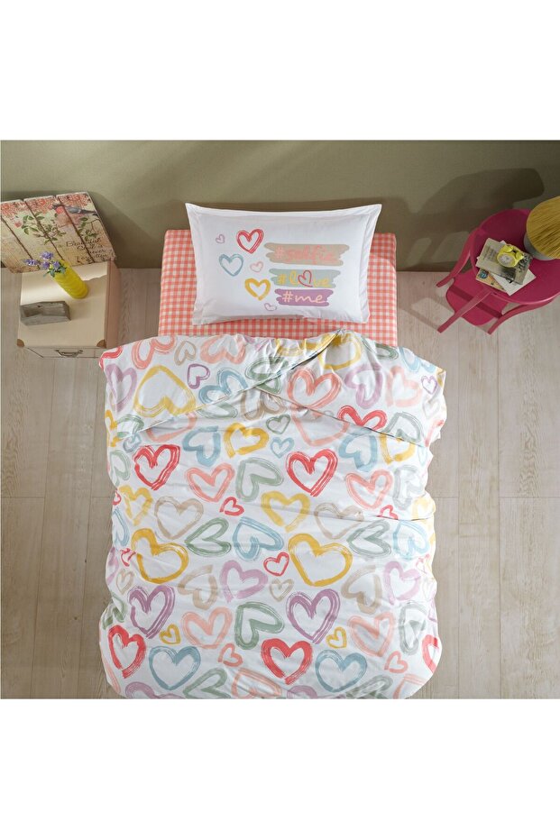 Sweet Selfie Powder - Clasy Single Ranforce Duvet Cover Set