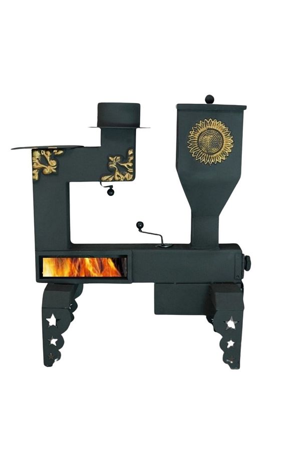 Pelet Soba M001 Mini Pelet Sobası (Desenli Model) - 2