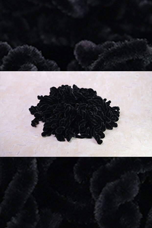 Black Hair Clip Velvet 1008_01