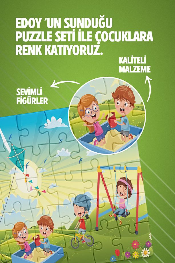 Spring Çocuklar İçin En İyi Puzzle – Eğlenceli ve Eğitici 24 Parça Puzzle - 3