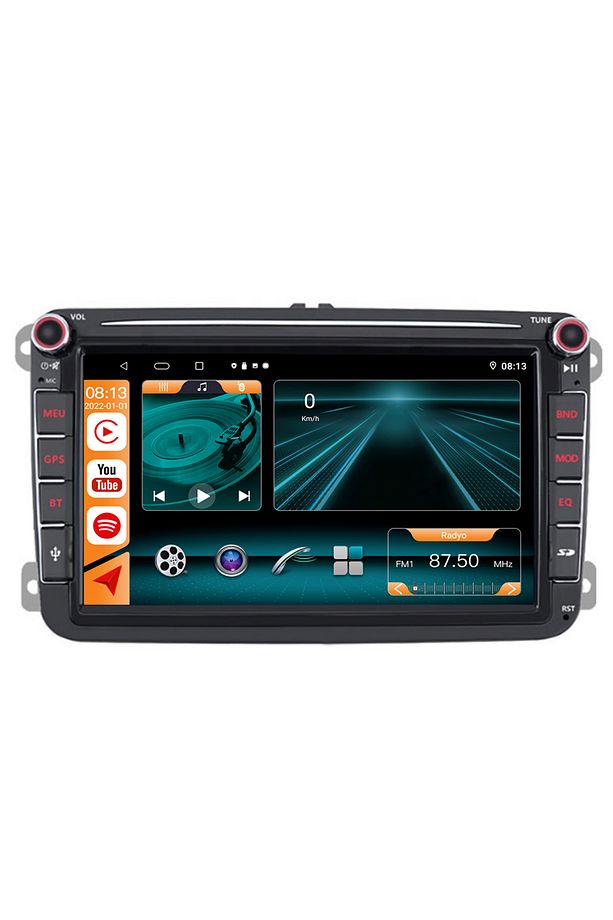 2007-2011 VW Volkswagen T5 ANDROİD MULTİMEDYA KAMERA USB GPS CARPLAYER BLUETOOTH  Uyumlu - 1