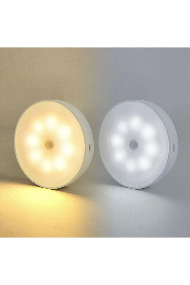 L2025 16 Led 3 Renkli 900mah Şarjlı, Ister Hareket Sensörlü, Ister Sürekli Type-c Led Işık Lamba - 5
