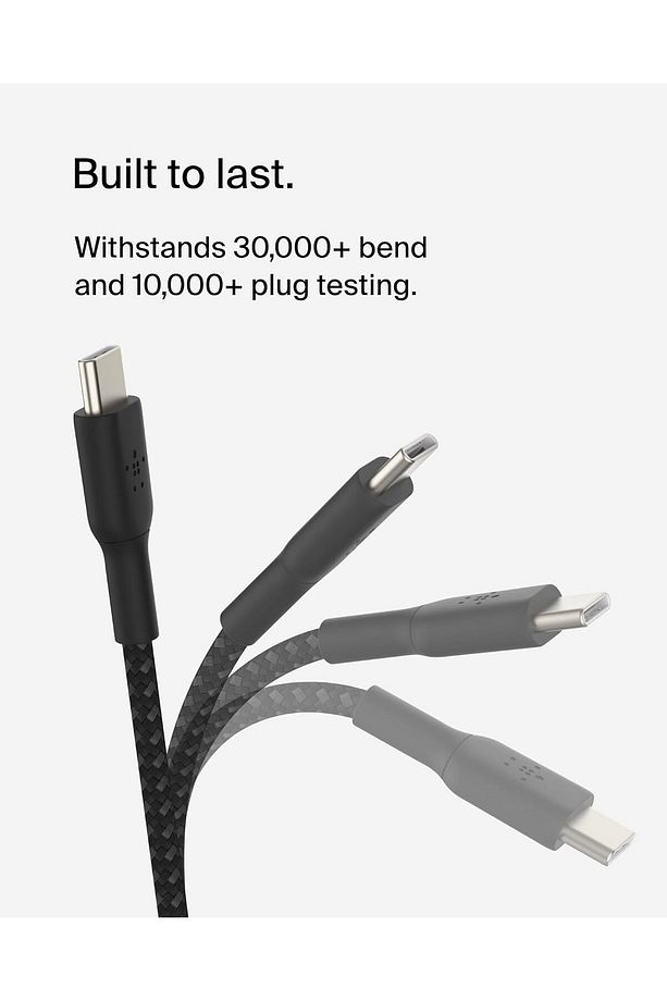 Boostcharge Örgülü Usb-c Hızlı Şarj Kablosu 60w 1 Metre Siyah - 2
