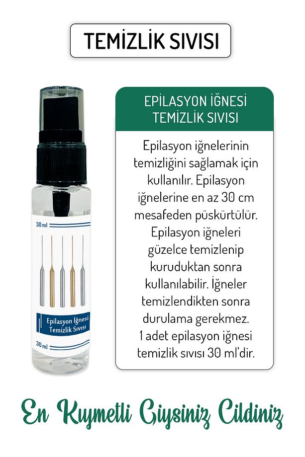 10 Adet K4 Gümüş Epilasyon Iğnesi Orijinal K4 Çelik Iğne 20402511 - 5