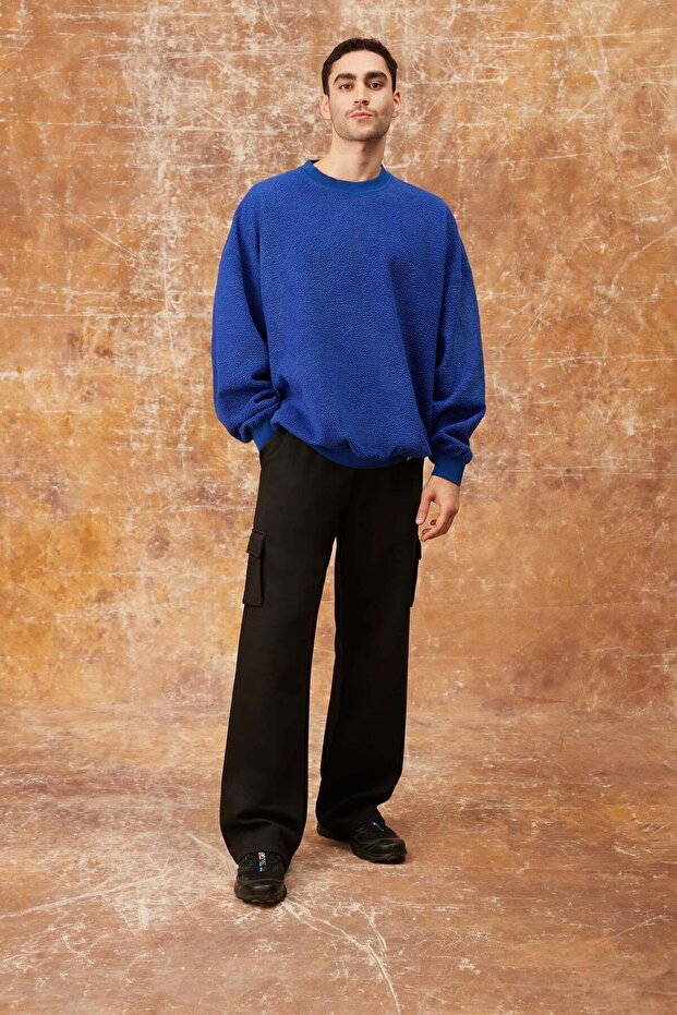 Teddy Sweatshirt - Lacivert - 3