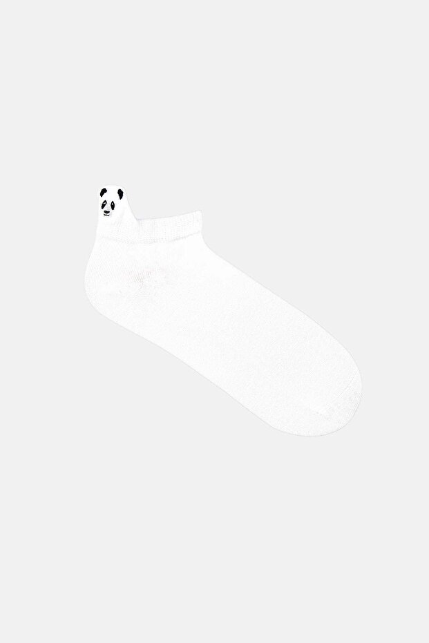 Panda Pull Çorap - Beyaz - 1