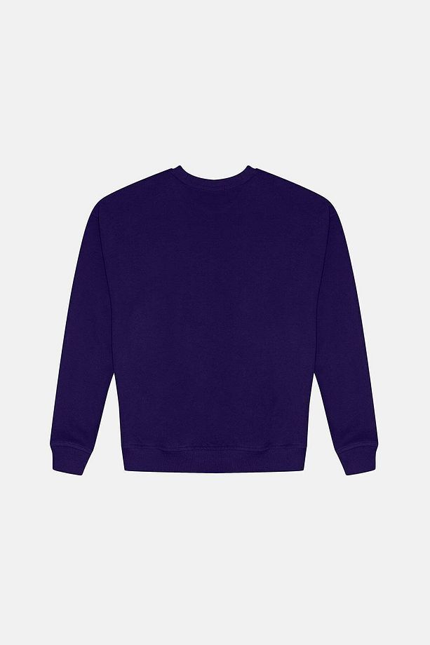 Yavru İmparator Penguen Super Soft Oversize Sweatshirt - Mor - 3