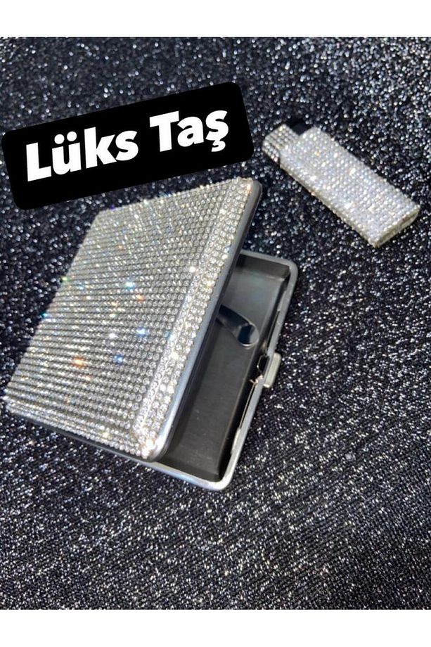 Taşlı Sigara Tabakasi Ve Çakmak - 5