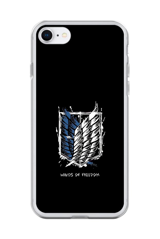 حافظة شفافة متوافقة مع هاتف iPhone 6 بتصميم Attack on Titan 1