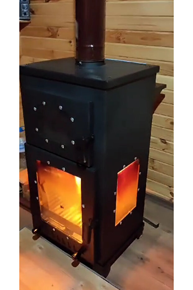 Isıfen 500 Wp Kuzineli Pelet Ve Odun Sobası - 6