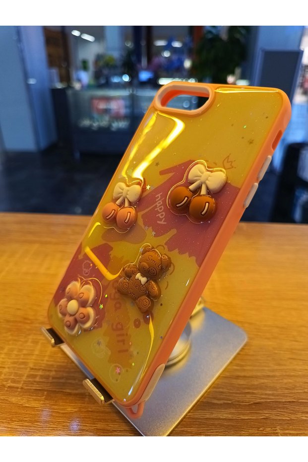 غطاء حماية من الصدمات لهاتف iPhone 7 Plus/8 Plus متوافق مع شكل الكرز