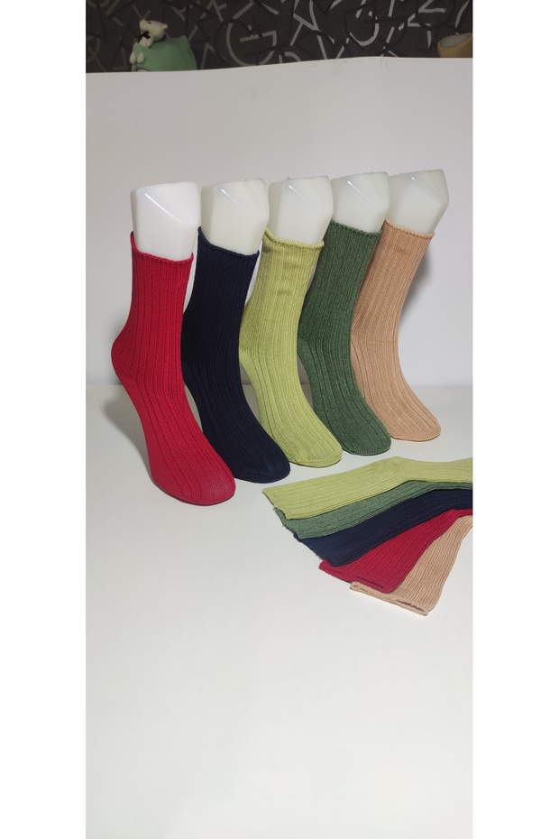 Bambu çift kat kışlık termal soket 5 çift - 3