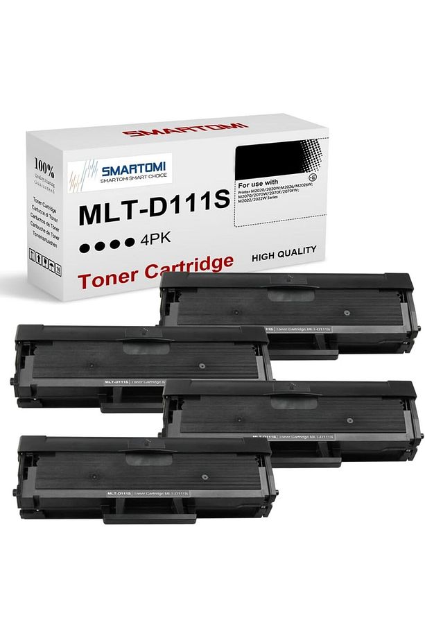 Samsung MLT-D111S  for Xpress  M2070W  M2020 M2022W  M2070FW M2070F M2078W M2078 (Black, 4 Pack) - 1
