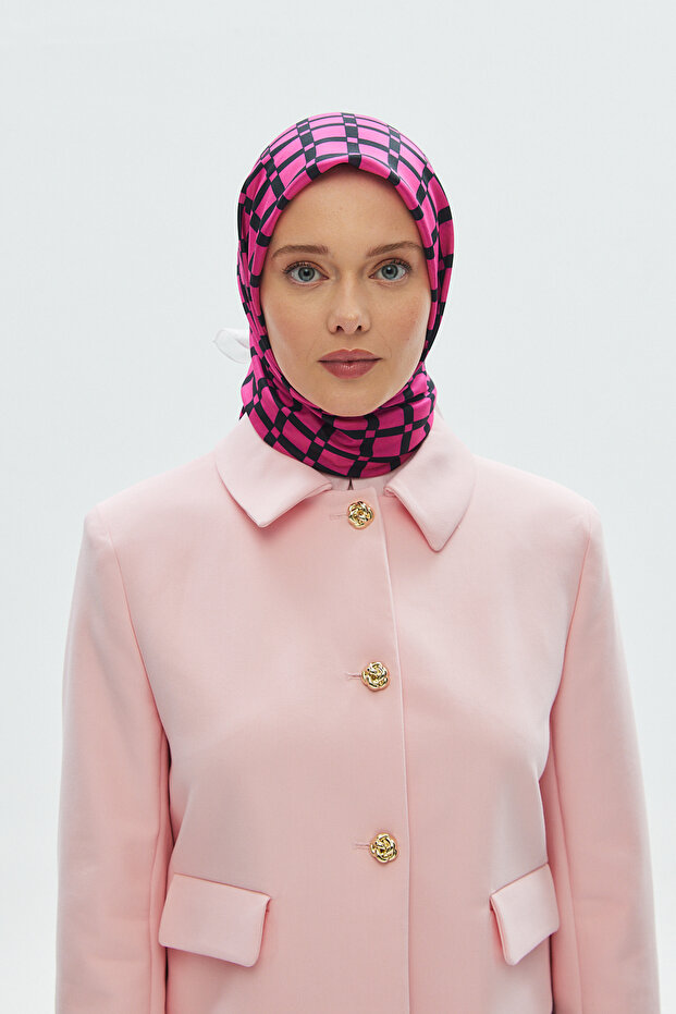 وشاح قطني ناعم (نمط مربع) - 1