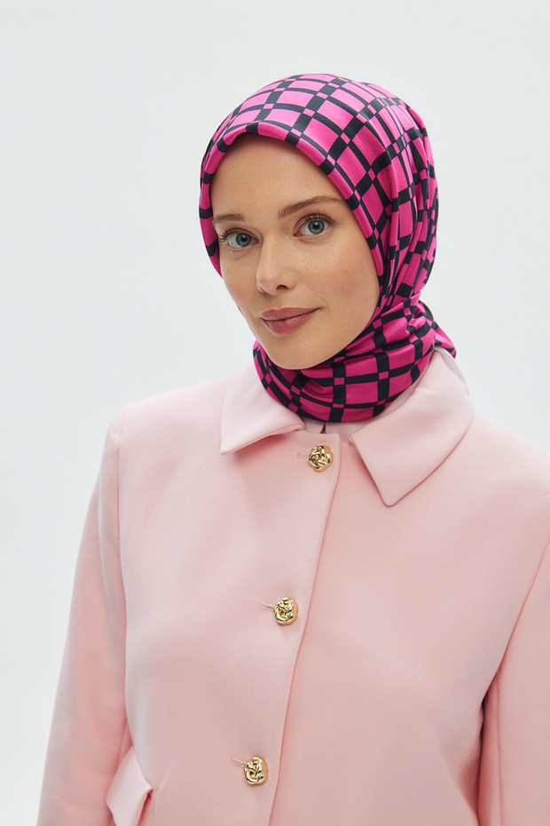 وشاح قطني ناعم (نمط مربع) - 3