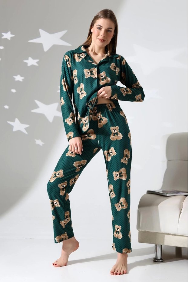 New Year's Gift Teddy Bear Pajamas Suit