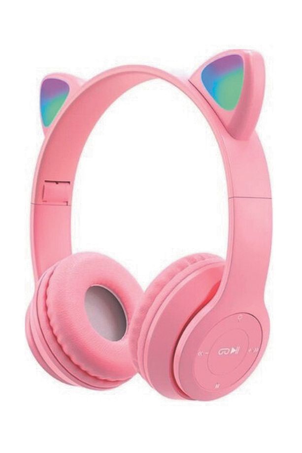 Maxron P47m Renkli Kedicik Katlanabilir Bluetooth Kulaklık - 1