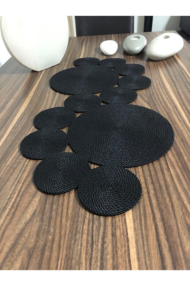 غطاء طاولة متعدد الأغراض باللون الأسود (75/34) - غطاء طاولة القهوة - غطاء وحدة التحكم - 5