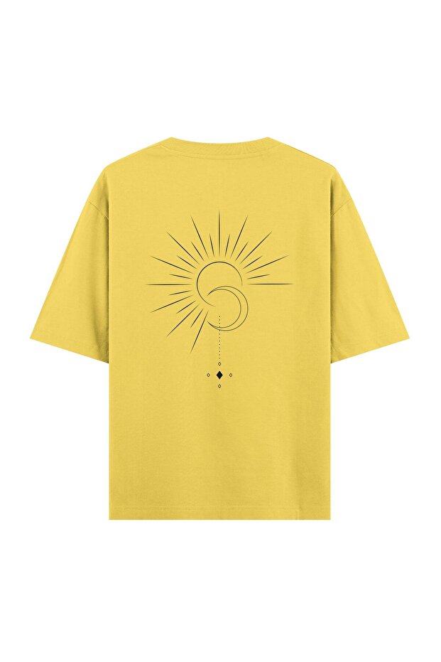 Yin Yang Yoga Oversize T-Shirt Yellow