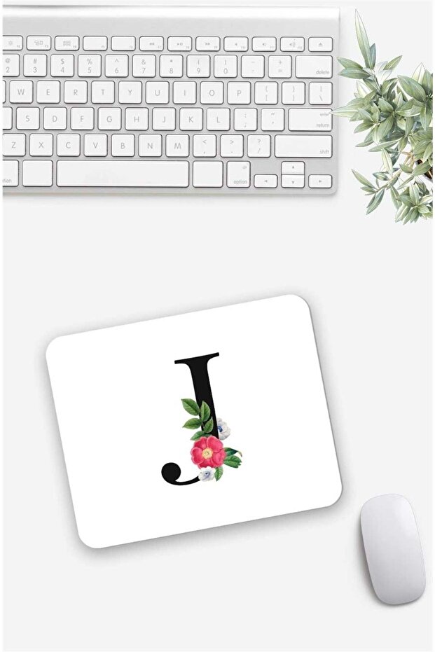 Letter J Patterned Mouse Pad - 1