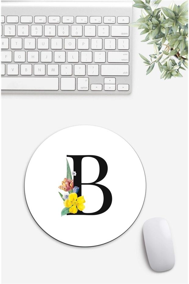Letter Patterned B Mouse Pad - 1