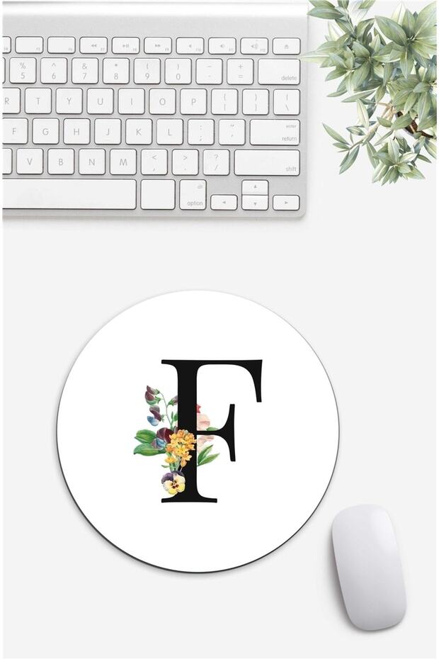 Letter F Patterned Mouse Pad - 1