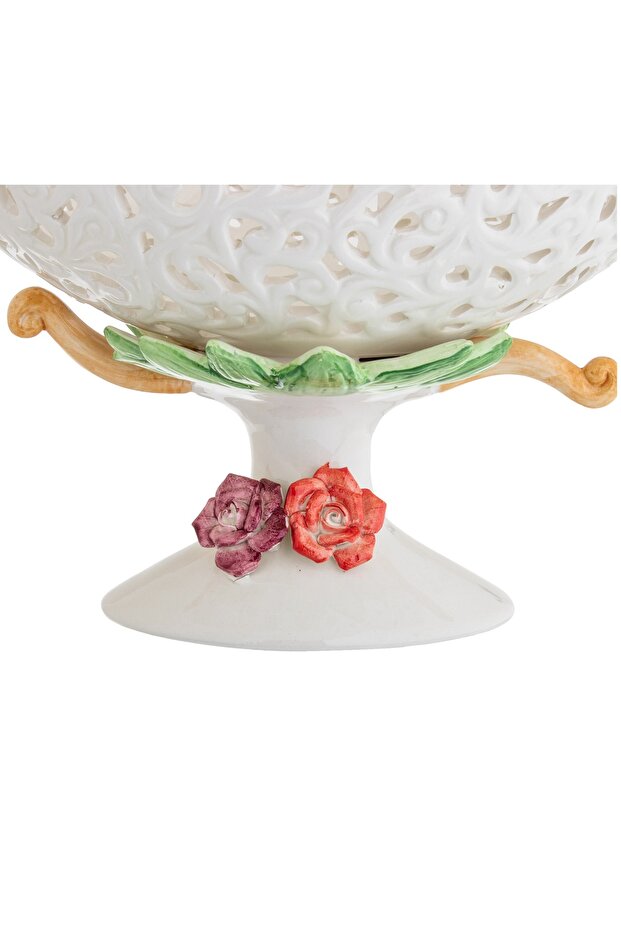 Ceramic serving dish with base - 2