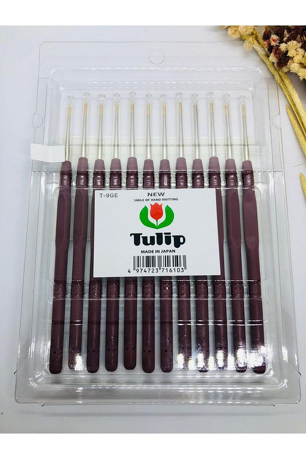 12 Adet Silikon Yumuşak Saplı Örgü - Dantel Tığ No:4 (1.60MM) Toptan - 3