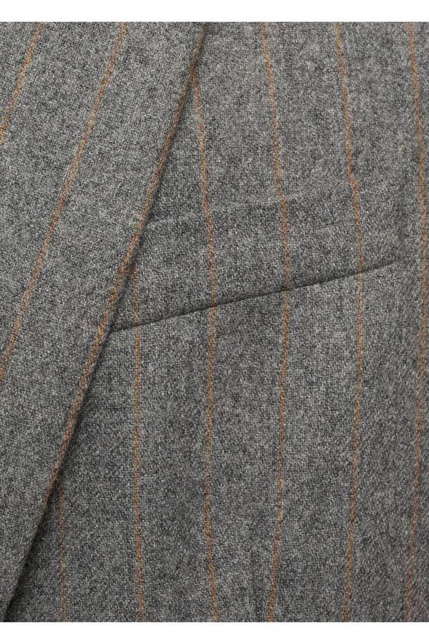 Saf yün blazer ceket - 7