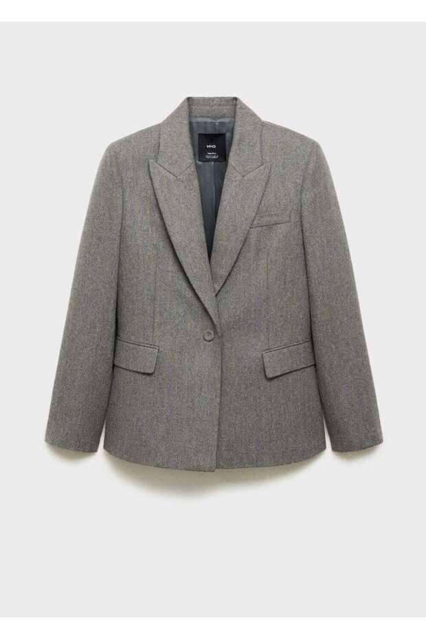 Saf yün blazer ceket - 3