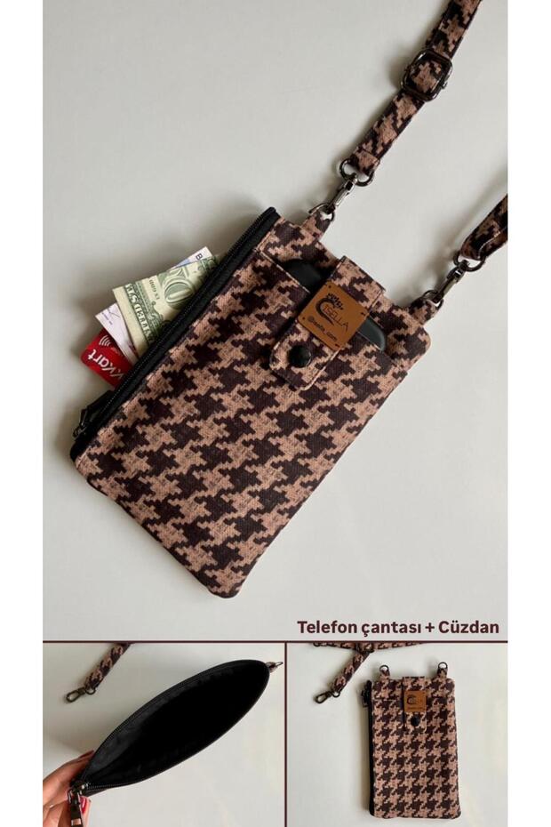 Phone Bag and Wallet Houndstooth