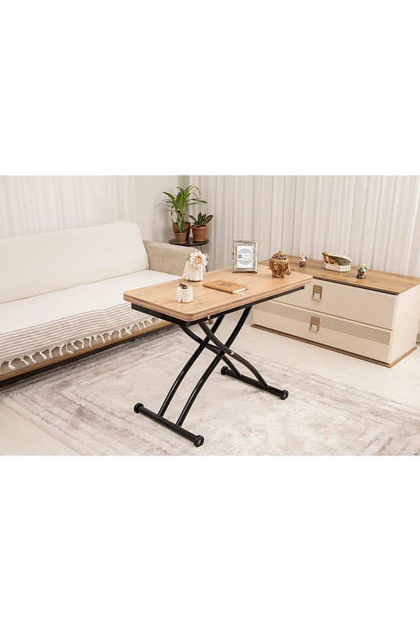 Mini Juppo Üst Tabla Mdf Efesçam Oval Köşe Alt Ayak Siyah Dışa Kıvrım - 2