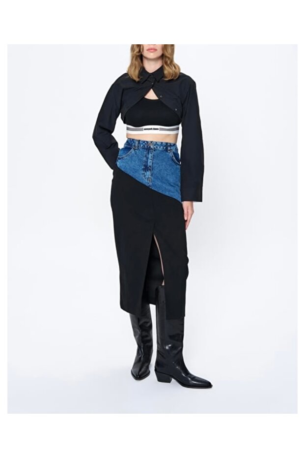 Denim Midi Boy Etek - 2