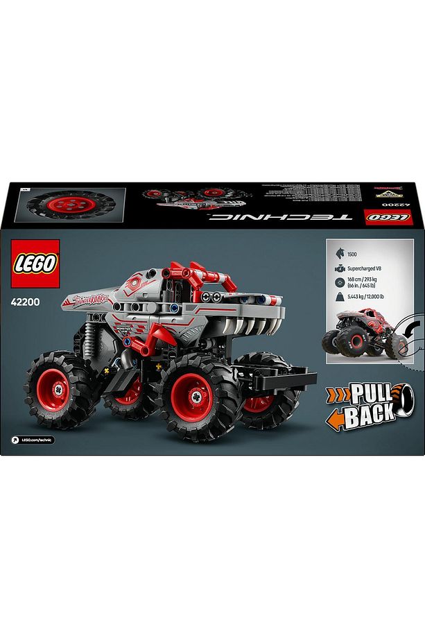 ® Technic Monster Jam™ ThunderROARus™ Çek-Bırak 42200 - 7+ Oyuncak Model Yapım Seti (232 Pr) - 5