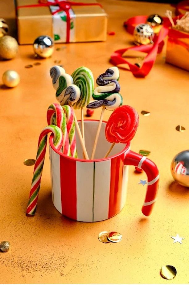 New Year Yılbaşı Candy Stripe Kupa 720 ml - 3